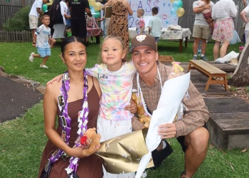 Footy superstar Reece Walsh has a VERY rare reunion with his ex as they celebrate a milestone for their daughter