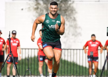 Latrell Mitchell and David Fifita have sent injury scares through the Rabbitohs camp just three weeks out from their first NRL trial match