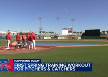 Phillies pitchers, catchers report for first day of spring training