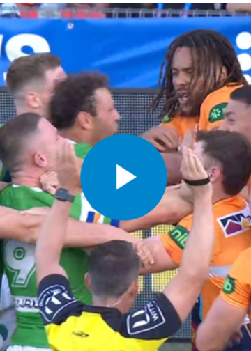 Raiders gun Hudson Young charged for dodgy hair pull act during big loss to Newcastle